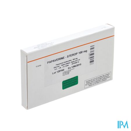 Papaverine Hcl Amp 10 X 100mg/3ml