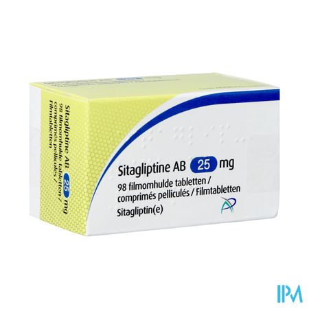 Sitagliptine Ab 25mg Filmomh Tabl 98 X 25mg