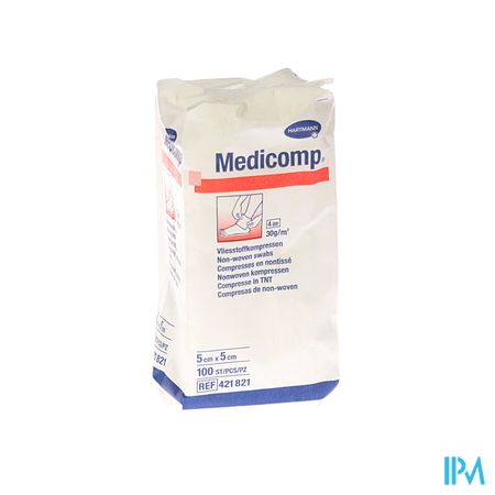 Medicomp 5x5cm 4pl. Nst. 100 P/s