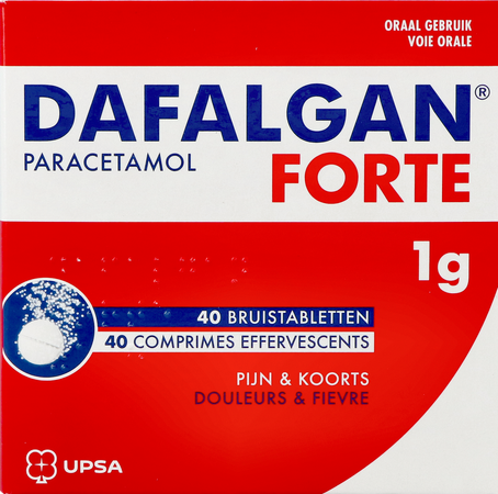 Dafalgan Forte 1g Bruistabletten 40 1