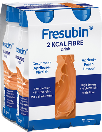 Fresubin 2 Kcal Fibre Drink 200ml Pêcheabricot/abrikoosperzik 1