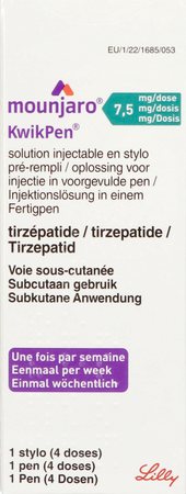 Mounjaro 7,5mg Kwikpen Sol Inj Stylo Prer. 0,6ml 2