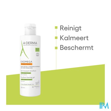 Aderma Exomega Control Emolierend Gel Schuim.500ml 15