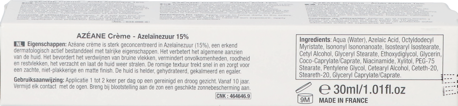 Azeane Creme Azelainezuur 15% 30ml 5