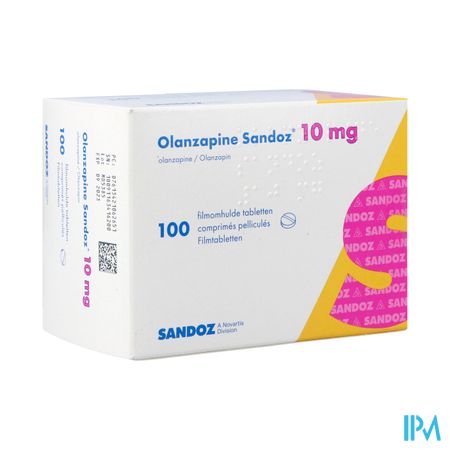 Olanzapine Sandoz 10,0mg Filmomh Tabl 100