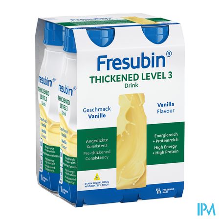 Fresubin Thickened Level 3 Drink Vanille 4x200ml 2