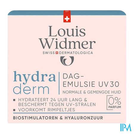 Widmer Hydraderm Dagemulsie Uv 30 Zonder Parfum 50ml 1