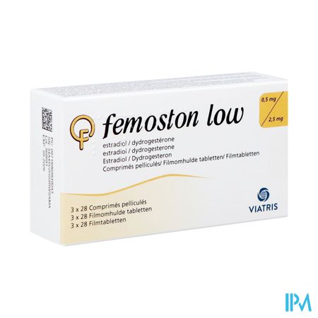 Femoston Low 0,5mg/2,5mg Orifarm Comp Pell 84 Pip