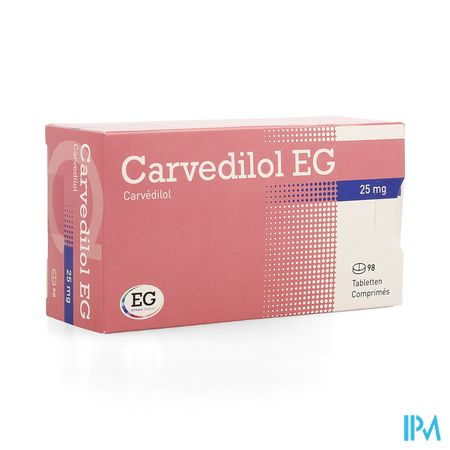 Carvedilol EG 25,00Mg Tabl 98X25Mg