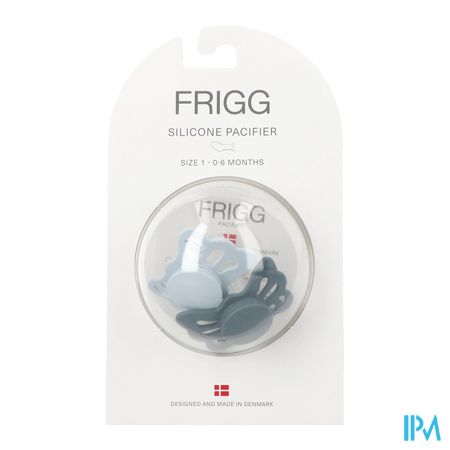 Frigg Fopspenen Butterfly T1 Silicon Slate/blue 2 1