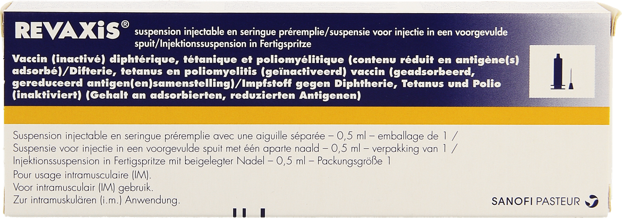 Revaxis Voorgev.spuit 0,5ml Ud + 1 Aparte Naald 2