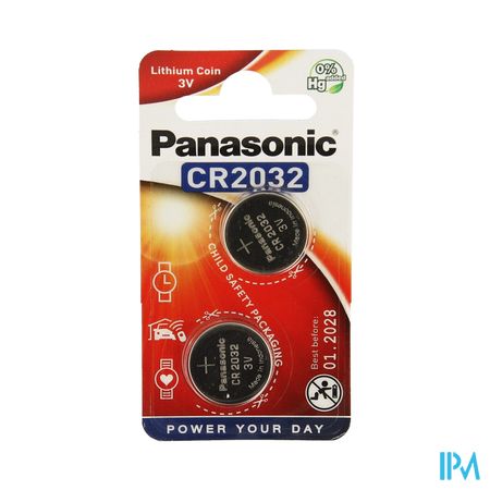 Panasonic Batterij Cr2032 3v 2