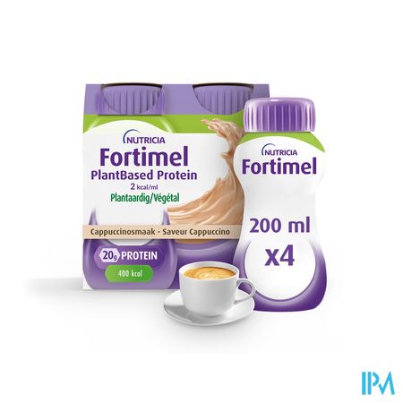 Fortimel Plantbased Protein Cappuccino 4x200ml