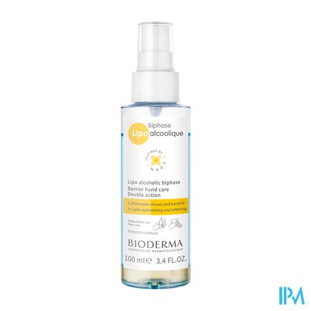 Bioderma Biphase Lipo Alcoolique Mains Sp 100ml