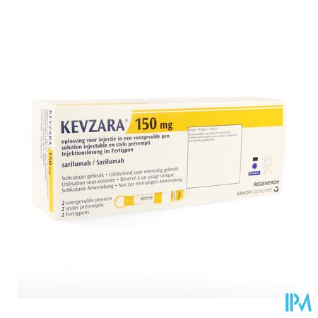 Kevzara 150mg Opl Inj Voorgev.pen Glas 2x1,14ml