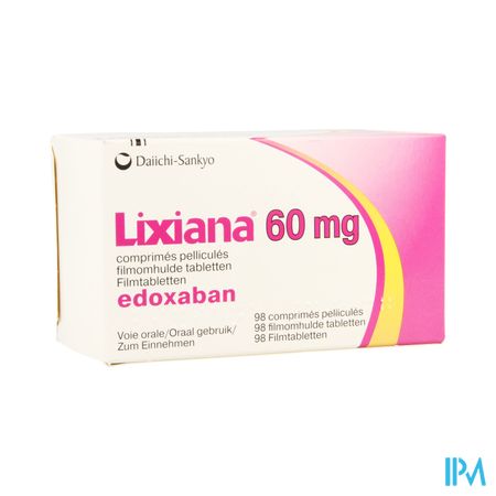 Lixiana 60mg Filmomh Tabl 98 X 60mg