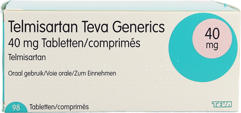 Telmisartan 40mg Teva Tabl 98 2