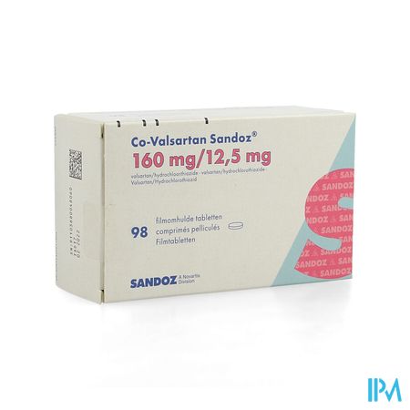 Co Valsartan Sandoz 160mg/12,5mg Filmomh Tabl 98