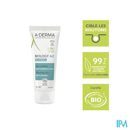 Aderma Biology Ac Global Verzorg. Onzuiverh. 40ml 8