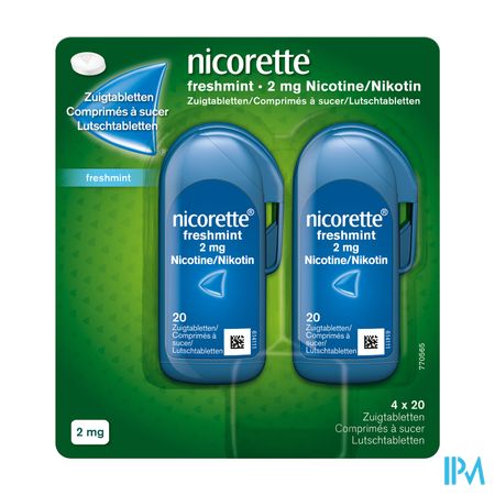 Nicorette Freshmint Comp A Sucer S/sucre 80x2mg