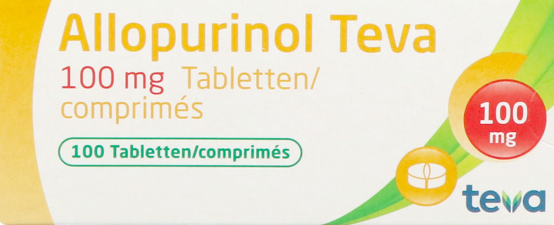 Allopurinol Teva 100mg Tabl 100 2