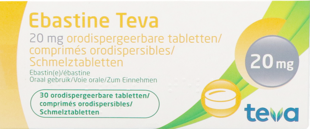 Ebastine 20mg Teva Comp Odt 30 X 20mg 2