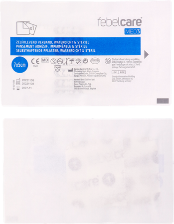 Febelcare Med3 Verb.zelfkl Ster.wtp 7x5cm 5 3