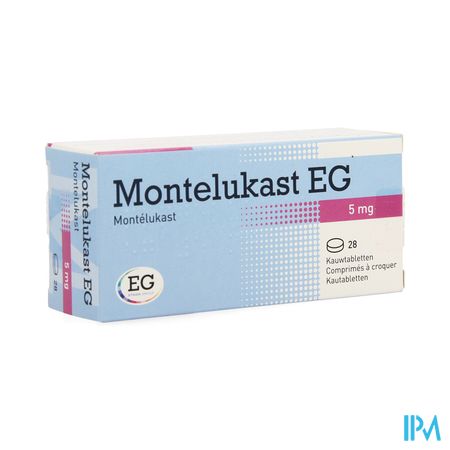 Montelukast EG Kauwtabletten 28 X 5 Mg