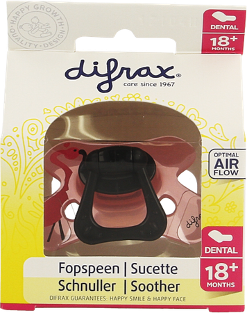 Difrax Fopspeen Sil Dental Xtr Sterk Girl 18m+ 342 5