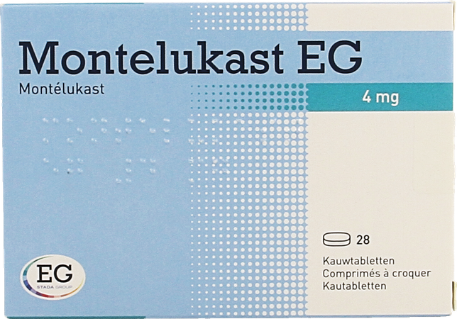 Montelukast EG Kauwtabletten 28 X 4 Mg 1