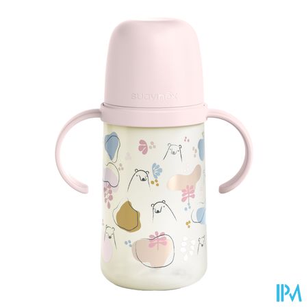 Suavinex Feeding Bears Bottle Handles Pink 270ml 7
