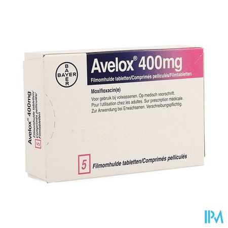 Avelox 400mg Filmomh Tabl 5 X 400mg (nf Blister