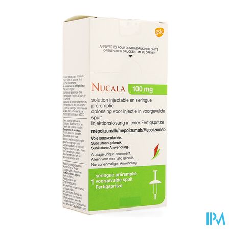 Nucala 100mg Opl Inj Voorgevulde Spuit 1 X 1ml