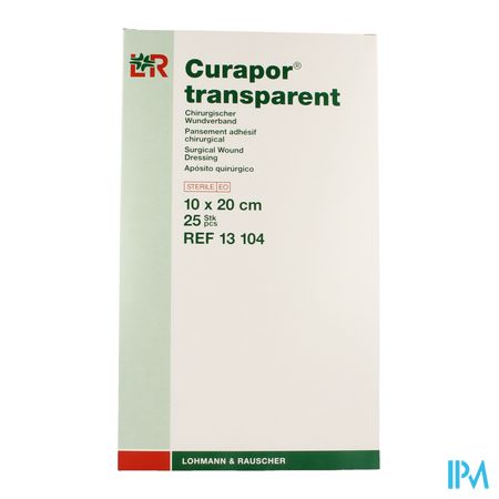 Curapor Transparant Steriel 10cmx20cm 25 13104 7