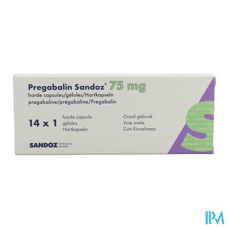 Pregabaline Sandoz 75mg Harde Caps 14 2