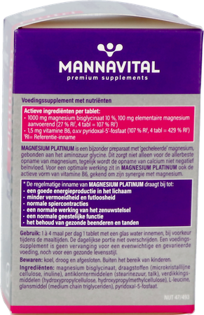 Mannavital Magnesium Platinum Nf Tabl 90 9