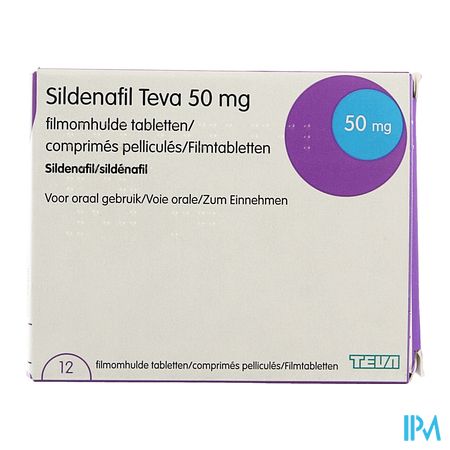 Sildenafil Teva 50mg Comp Pell 12 X 50mg Pip 1