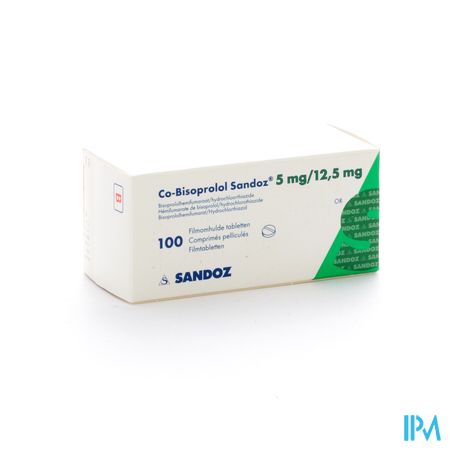 Co Bisoprolol Sandoz 5mg/12,5mg Comp Pell 100 2