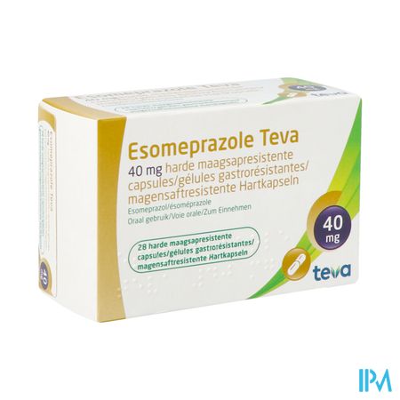 Esomeprazole Teva Caps Gastro Resistant Bl 28x40mg