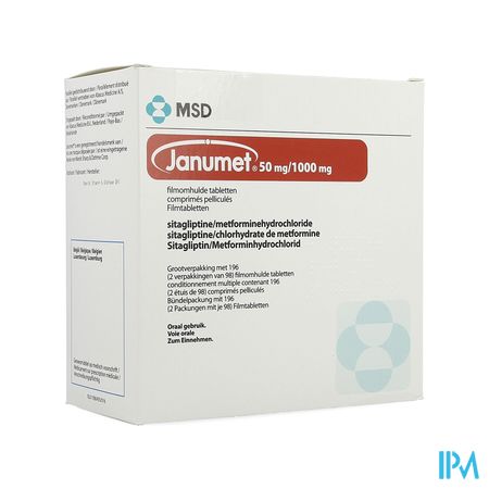 Janumet 50/1000mg Abacus Filmomh Tabl 196