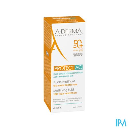 Aderma Protect Ac Fluide Matifiant Spf50+ 40ml