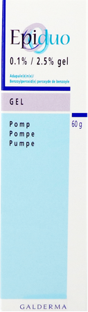 Epiduo 0,1% - 2,5% Gel Pomp 60g 1