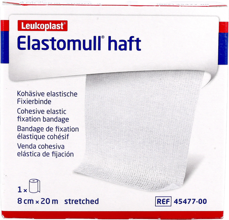 Elastomull Haft Latexvrij 8cmx20m 4547700 4