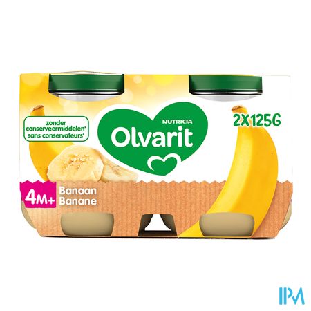 Olvarit Banaan 2x125g 4m06