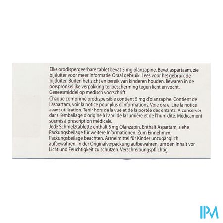 Olanzapine Ab 5mg Comp Orodisp. 28 3
