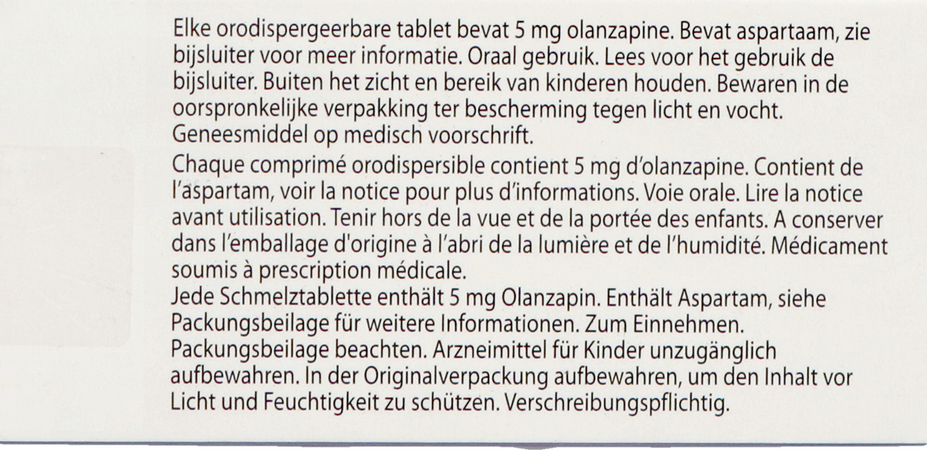 Olanzapine Ab 5mg Comp Orodisp. 28 3