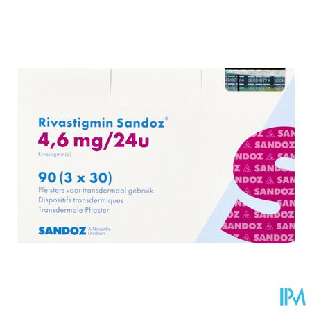 Rivastigmin Sandoz 4,6mg/24u Pleister Transd. 90 1