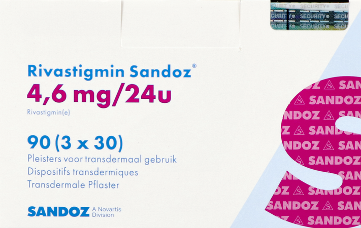 Rivastigmin Sandoz 4,6mg/24u Pleister Transd. 90 1