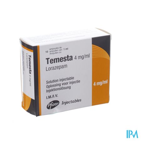 Temesta Amp. Inj. 10 X 1ml 4mg/ml