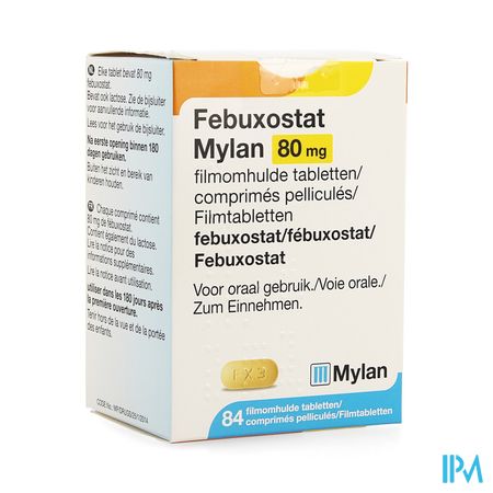 Febuxostat Mylan 80mg Filmomh Tabl 84